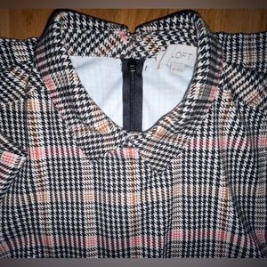LOFT, Women’s Medium Petite Plaid Dress with Pockets (Never Worn)